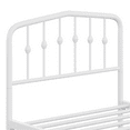 thumbnail image 6 of Renwick Twin Size Metal Platform Bed with Arched Headboard and Footboard for Adult, White, 6 of 9