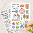 thumbnail image 2 of Sewing Tools Clear Stamp Embroidery Transparent Silicone Stamp Needle and Thread Clear Stamp, 2 of 8