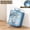 Blue, variant on Gallickan Divided Handle Lunch Box, Travel Portable Picnic Box, Fruit Salad Container with Cutlery and Soup Bowl, Leakproof Silicone Seal, Blue