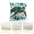 thumbnail image 4 of COMIO  Cushion Pillows Cover Blue Sea Turtle Watercolor Painting Square,Pillow Cover Decor for Couch Sofa Bedroom Car Living Room, 4 of 5