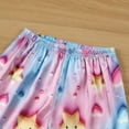 thumbnail image 6 of Gunia Girls Silk Pajamas Satin Short Sleeve Top With Button Front And Comfortable Bottoms For And Lounging Sleepwear Loungewear Pjs Pajama Blue Size 6-7 Years, 6 of 7