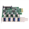 thumbnail image 4 of 2X Low Profile 4 Ports PCI-E to USB 3.0 HUB PCI Express Expansion Card Adapter 5Gbps USB1.1/2.0/3.0 Operating Systems,2 x PCI Express Expansion Card, 4 of 8