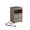 Gray, variant on Nightstand with Charging Station,Bedside Table with 2 Drawers,Wooden End Table with Drawer and Opening Shelf for Bedroom,Living Room,White