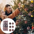 thumbnail image 3 of CHGBMOK 60mm/2.36" Multicolor Christmas Balls 36 pack Shatterproof Plastic Hanging Ornaments Christmas Wedding Holiday Party Decorations(Coffee), 3 of 8