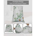 thumbnail image 6 of Eucalyptus Leaves California King Pillow Case - Microfiber Bed Throw Pillow Covers, Daisy Spring Floral Botanical Wooden Decorative Lumbar Pillow Cover with Envelope Closure for Sofa/Travel 20"x40", 6 of 6