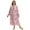 3 Pink, variant on WBQ Women's Plus Size Nightgown Short Sleeve Casual House Dress Vintage Square Neck Floral Printed Long Sleepshirt Oversized Housecoat, XL-5XL