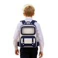 thumbnail image 3 of ibiyuan School Bag for Primary School Middle Elementary for Ages 3rd 4th 5th 6th Nylon Large Capacity Rucksack Reflective Strips Ergonomic Back Water Resistant for School Travel Daily Commute, 3 of 9