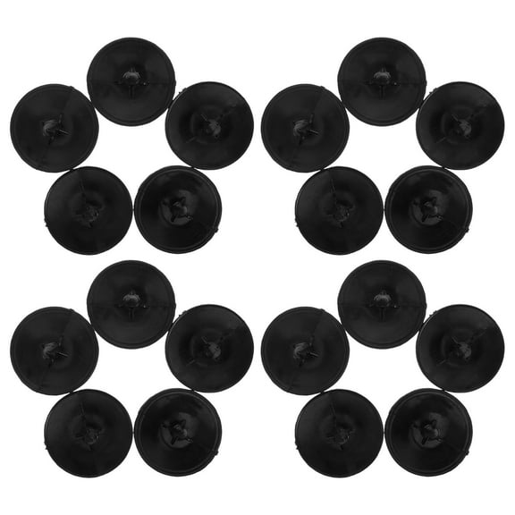 LEORX Automotive Plastic Fasteners Car Bumper Clips Plastic Black 30pcs for Bumper and Door