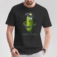 thumbnail image 2 of Looking Pickle in Police Officer Outfit T-Shirt – Funny Cute Cartoon Tee – Quirky Humor Graphic Shirt – Comfortable Cotton Top for Casual Wear, 2 of 3