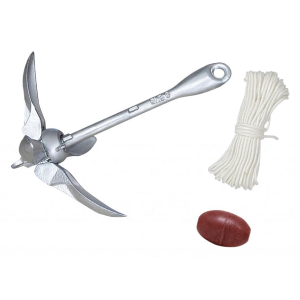 Ancla de rezón plegable, gancho de garra plegable, boya resistente al agua, ancla de kayak 32 kg