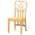 thumbnail image 2 of Baxton Studio Monaco Modern Bohemian Oak Brown Finished Mahogany Wood and Natural Rattan Dining Chair, 2 of 7