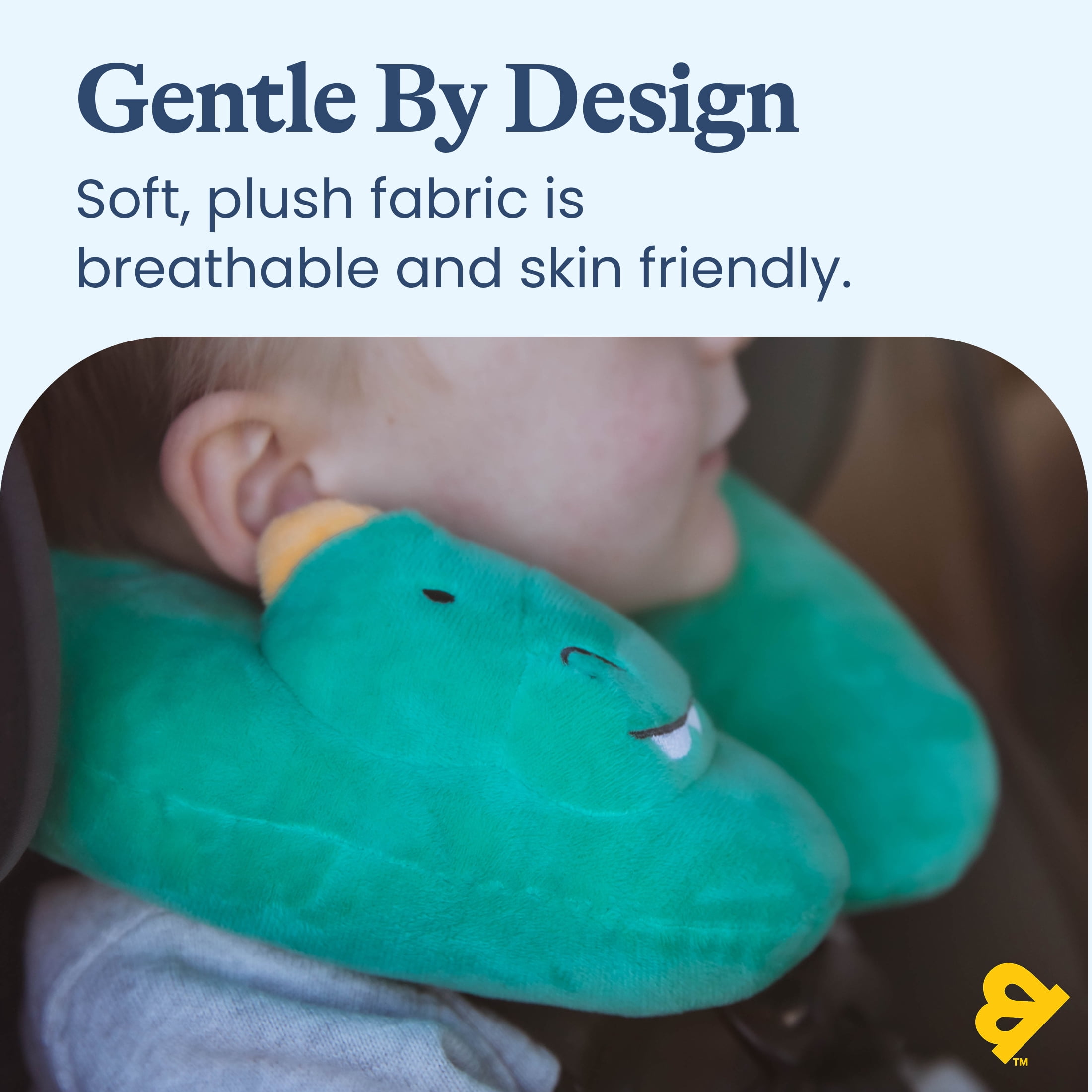 Goldbug Travel Pillow, Head and Neck Support for Toddlers, Dino