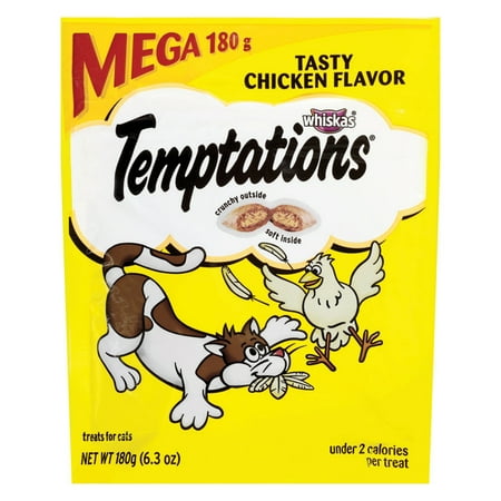 TEMPTATIONS Classic Tasty Chicken Flavor Cat Treats, 6.3 Oz.
