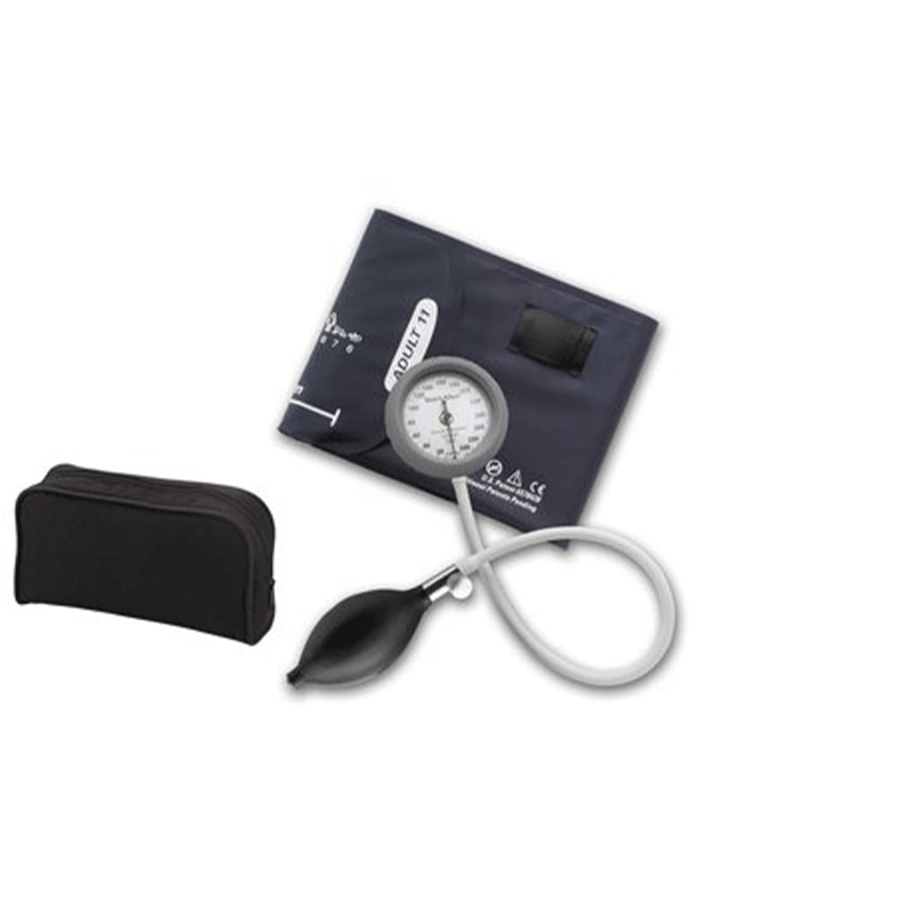 Welch-Allyn Aneroid Sphygmomanometer Unit DuraShock 1-Tube Pocket Aneriod Adult Size 11 Cuff- DS45-11