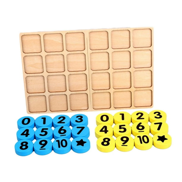 Juego de números, juguetes educativos, regalos de madera, desarrollo, juguetes matemáticos con números para preescolares, aprendizaje temprano para ed