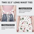 thumbnail image 6 of White Christmas Reindeer Apron-Garden Aprons for Women with Pockets-Cotton Linen Waterproof Kitchen Cooking Gardening Aprons Adjustable for Kitchen,Cooking,BBQ and Salon 32"x27", 6 of 7