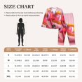 thumbnail image 4 of KLL Colorful Cartoon Biplane Print Women's Long Sleeve Pajamas with Pants Sleepwear Loungewear 2 Set-XX-Large, 4 of 8