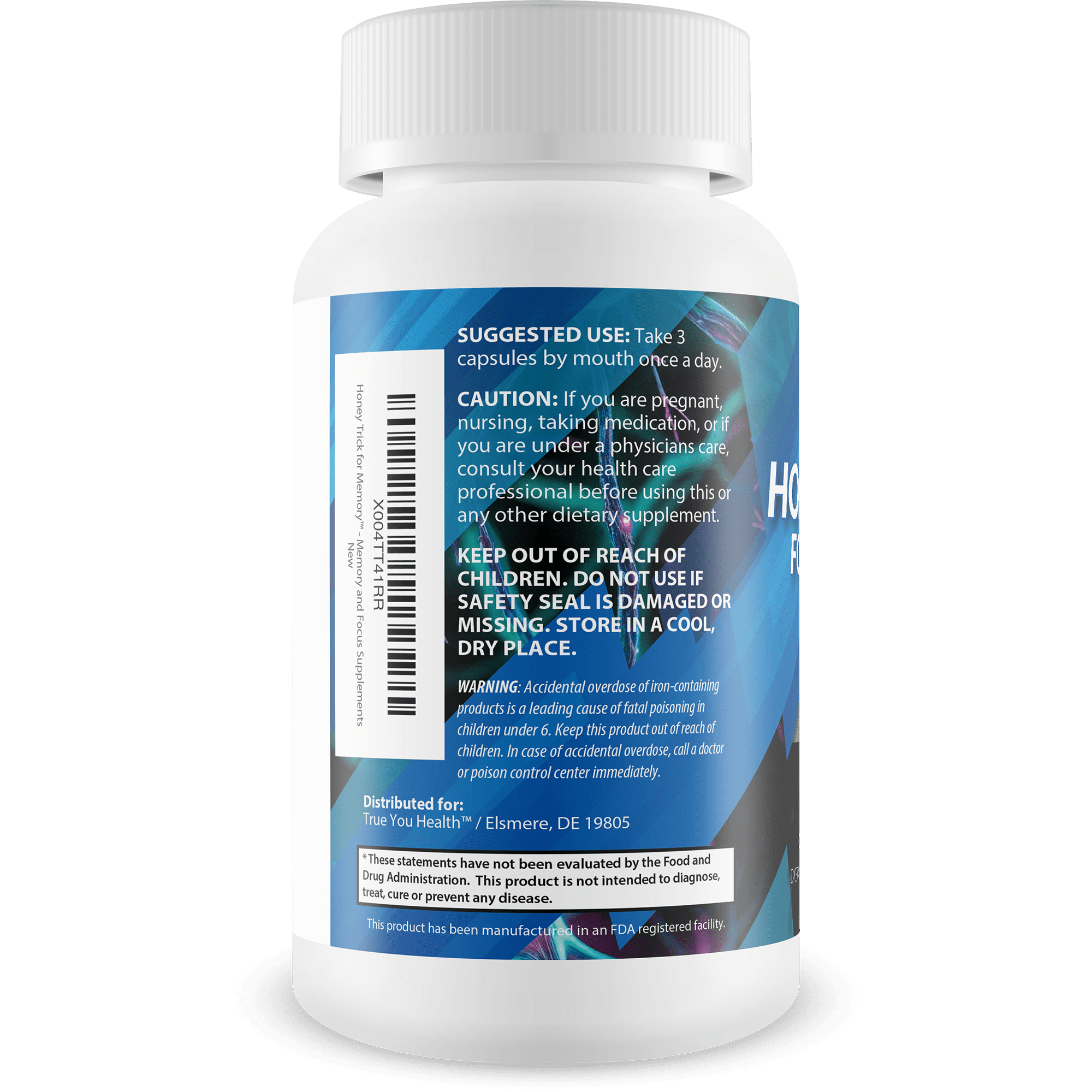 Honey Trick - Our Best Blood Flow, Vision, & Memory Supplement for Brain - Nervous System Support - Blood Balance Supplement - Japanese Capsaicin Honey Boost XL Nootropics Brain Support
