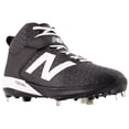 thumbnail image 5 of New Balance Mens 4040V8 Mid Metal Baseball Cleats Black/White 11, 5 of 6