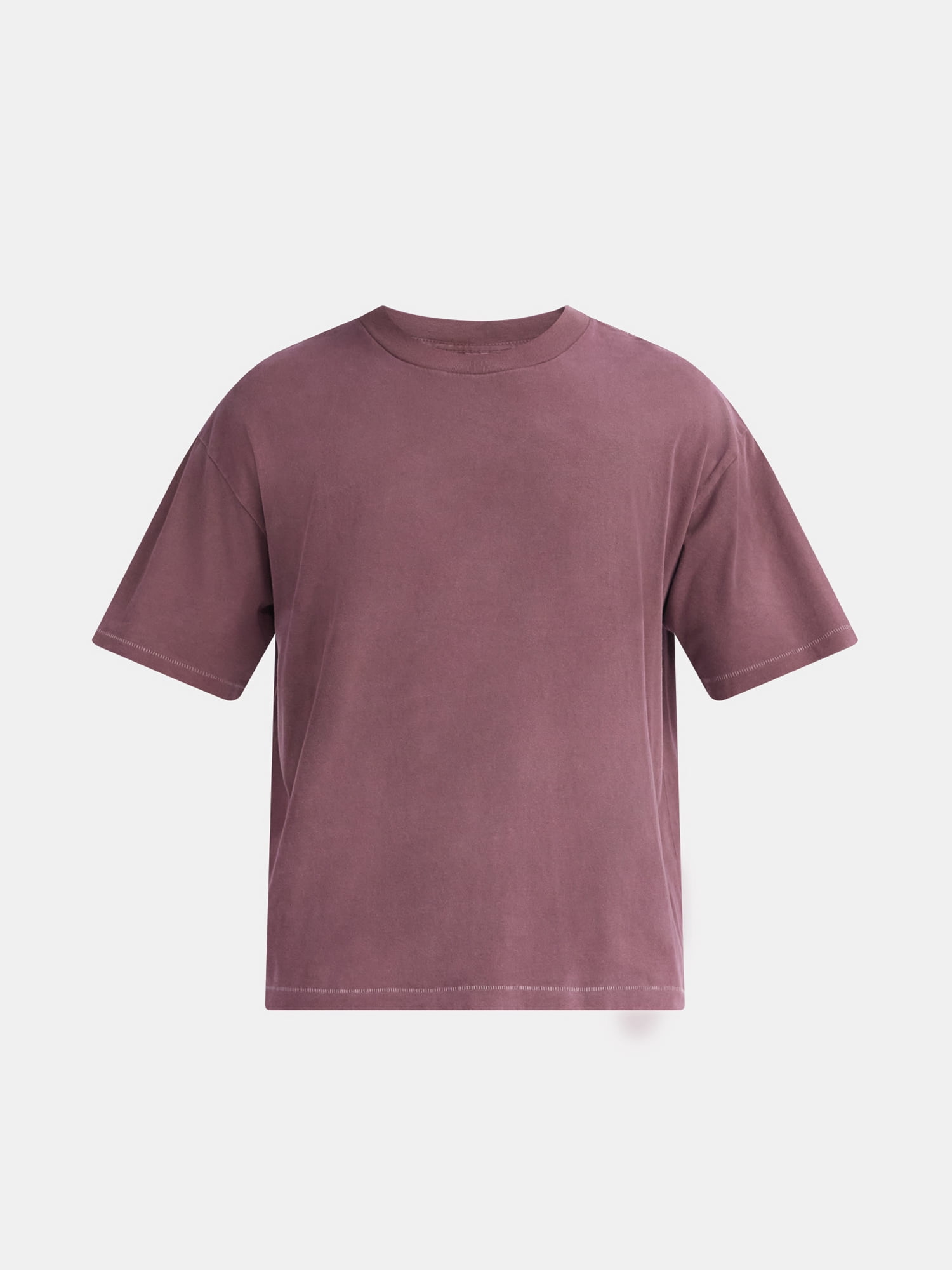 No Boundaries Cotton Oversized Cropped Tee with Short Sleeves, Men's and Big Men's XS-5XL