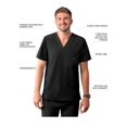 thumbnail image 3 of Adar Addition Scrubs For Men - Classic V-Neck Scrub Top - A6006 - Black - XL, 3 of 7