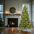 thumbnail image 2 of Tcbosik Pre-lit Christmas Tree with Warm White Lights and 779 Branch Tips, 6ft Xmas Tree with Metal Stand for Home Holiday Decoration, Green, 2 of 8