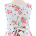 thumbnail image 6 of IBTOM CASTLE Kids Girls 50s Vintage Polka Dot Casual Dress Swing Rockabilly Prom Party Dresses Audrey Wedding Formal Cocktail Evening Gown 5-6 Years Light Blue Flower, 6 of 8