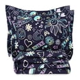 thumbnail image 1 of Justice Pouvoir à la Paisible Ensemble de Douillette Réversible pour Lit 2 Places/Grand avec 2 Couvre-oreillers Standard et un Sac Réutilisable en Prime, 100% Polyester, 1 of 7