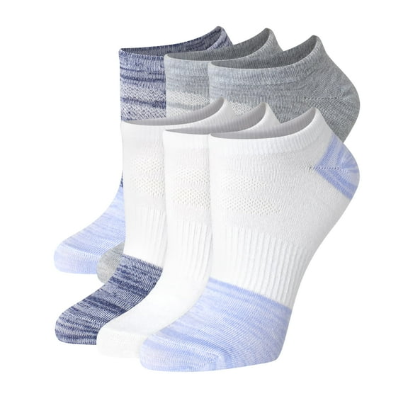 Hanes Women's Performance No Show Socks, Lightweight X-Temp Cooling Socks for Women, 6-Pack