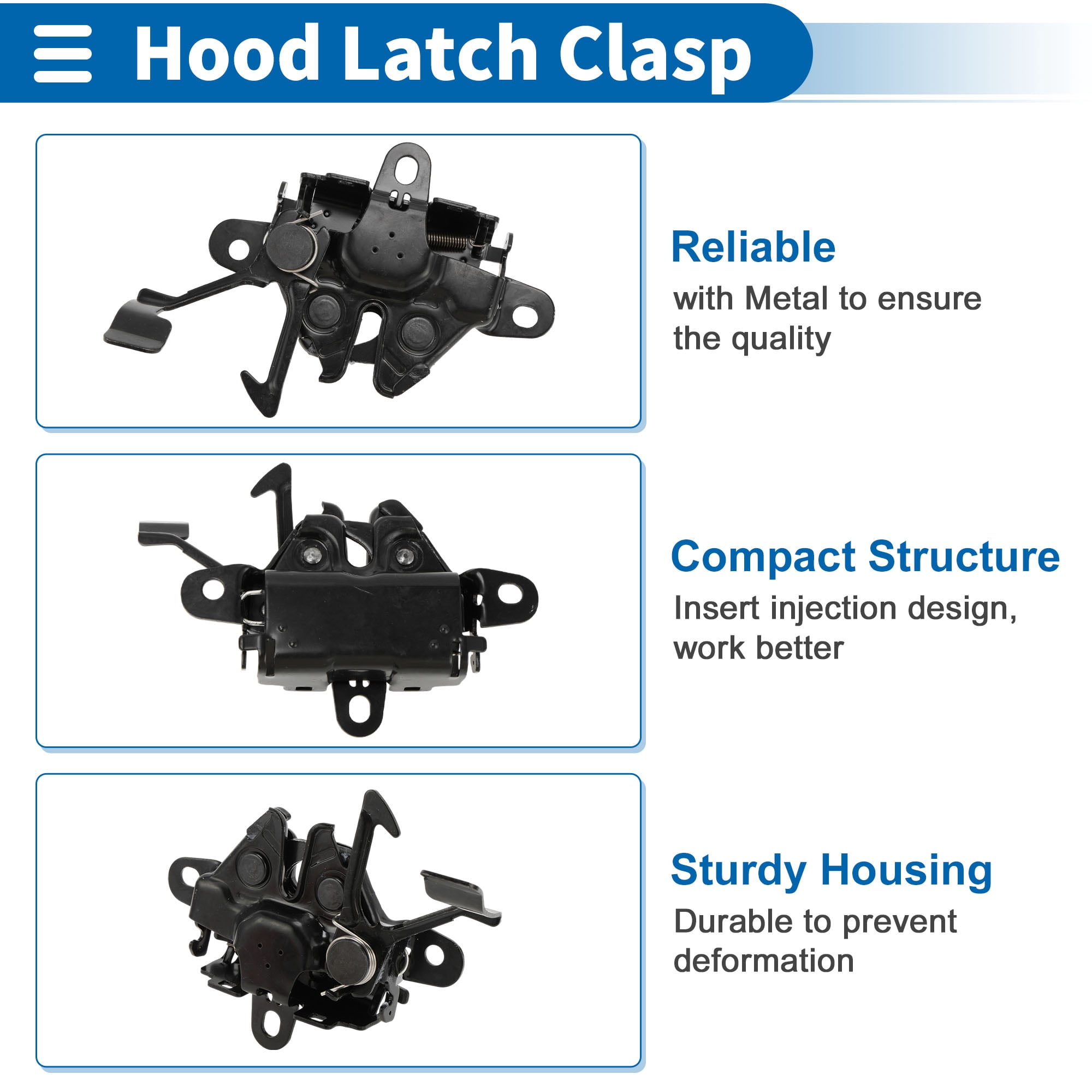 Unique Bargains Hood Latch Assembly for Pontiac Vibe 2003-2008 Engine Hood Lock