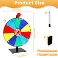 thumbnail image 2 of Vensio -DIY Interactive Prize Wheel Spinner with Erasable Board and Pen, 10-Grid Tabletop Roulette Spinner for Home Parties Trade Shows and Carnivals, Sturdy Metal Base, 2 of 10