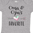 thumbnail image 4 of Inktastic Oma and Opa's Favorite Heart Grandchild Boys or Girls Baby Bodysuit, 4 of 5