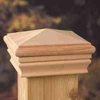 UFPI Deckorators Newport High Pyramid Post Cap - Pressure-Treated - 4 x 4 In.