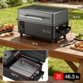 thumbnail image 3 of PARGRILL 271 sq.in Wood Pellet Grill & Smoker, Tabletop Portable BBQ Grill with Digital Control, for Camping, Tailgating, Patio & Backyard, 3 of 14