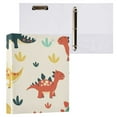 thumbnail image 3 of Dinosaur Animal Cartoon 3 Ring Binders 1.5 inch Hardcover File Folders with Interior Pockets A4 Size Organizer for School Office Hospital Set of 2, 3 of 8