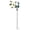 White29, variant on WWG Solar Peacock Crackle Glass Garden Light with Warm White and White Light Modes, Iron Metal and Waterproof Glass Construction, Solar Powered Auto On Off for Pathway Patio Yard Decor