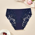 thumbnail image 2 of Levmjia Womens Underpants High Waist Briefs Plus Size Seamless Thong Lace Breathable No Show Solid Color Panties For Daily Wear Comfort, 2 of 4