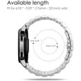 thumbnail image 3 of Fintie Bands Compatible with Samsung Galaxy Watch 3 45mm, Premium Quanlity Solid Stainless Steel Metal Bracelet Strap Replacement Wrist Band, Silver, 3 of 9
