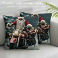 thumbnail image 3 of Orinice Santa Claus Motorcycle Presents Graphic Decorative Pillow Cover for Home Couch Living Room Bed Sofa - Winter Theme High-Quality 1PC 12x12in, 3 of 5