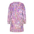 thumbnail image 4 of Summer Casual Dress,Ladies Fashionable and Casual Fall and Winter Round Neck Long Sleeved Printing Dress, 4 of 6