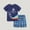 Blue, variant on Spazoro Child's Boys Girls Outfit Sets, Breathable and Thin Shirts and Shorts Graphic Print Spring Summmer Casual Homewear Pajamas Sets for Toddler Boys Blue Size 2 T