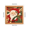 thumbnail image 3 of Twfbrm Christmas Kinusaiga Fabric Art Kit, 3D Mosaic Craft Kits with Wooden Frame and Tools, Holiday DIY Relaxing Handmade Art Project Christmas Decoration for Gift, Part, Home Decor, 3 of 6