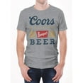 thumbnail image 3 of Tee Luv Coors Banquet Faded Beer Logo Graphite Snow Heather T-Shirt (Men's) (L), 3 of 7