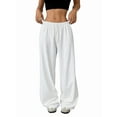 thumbnail image 1 of Pantalones Deportivos Anchos para Mujer, con Cordón, Holgados, de Cintura Alta y Sueltos, Informales L, 1 of 9