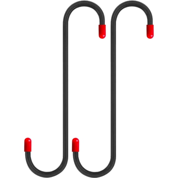 2 PCS Brake Caliper Hanger Hooks with Red Rubber Tips,Auto Brake Caliper Compression Tool,Automotive Tool for Braking