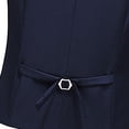 thumbnail image 5 of Hanerdun Men Male Suit Vest Business Formal Dress Wedding Waistcoat Navy 4XL, 5 of 5