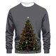 thumbnail image 2 of Sudaderas sin capucha para hombre, estilo casual, a la moda, con cuello redondo, estampado, de manga larga, blusas de manga larga y cuello redondo, blusas de poliéster para hombre, 2 of 4