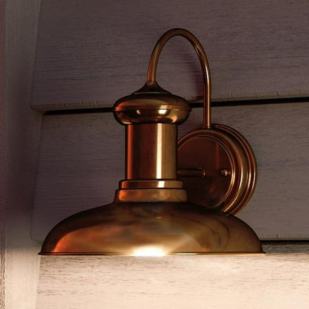 

Urban Ambiance Luxury Urban Industrial Outdoor Wall Light Size: 10-3/4 H x 10 W with Vintage Electric Style Elements Solid Copper Finish UHP1023