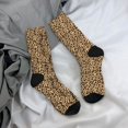 thumbnail image 5 of Fuzoiu Leopard Print Brown Print Athletic Crew Socks for Men & Women,Casual Crew Socks,Above Ankle Crew Socks for Business, Casual, 5 of 6