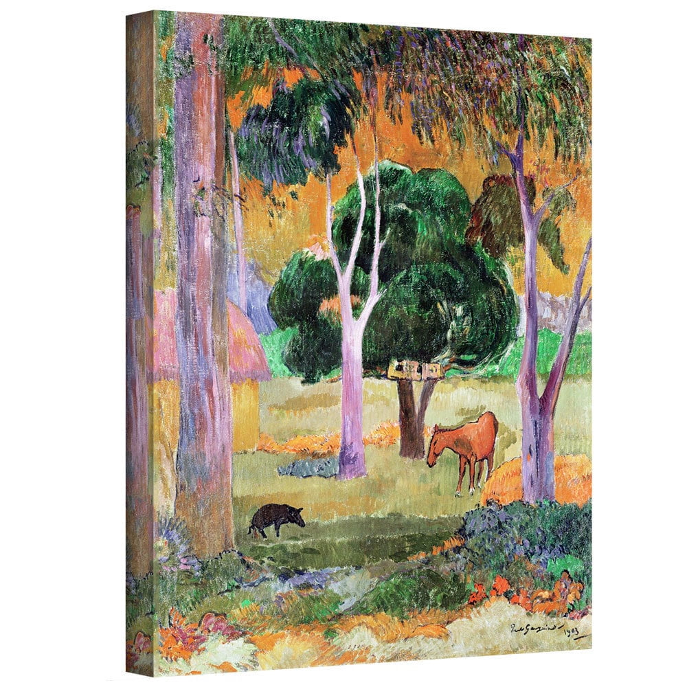ArtWall Paul Gauguin "Dominican Landscape" Gallery-wrapped Canvas